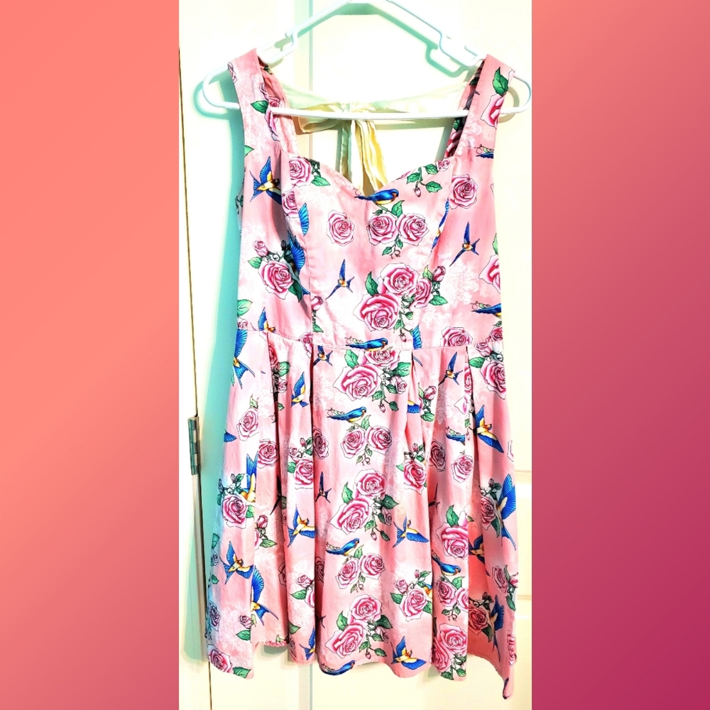 Hell Bunny  Vixen Pinup Dress Large.